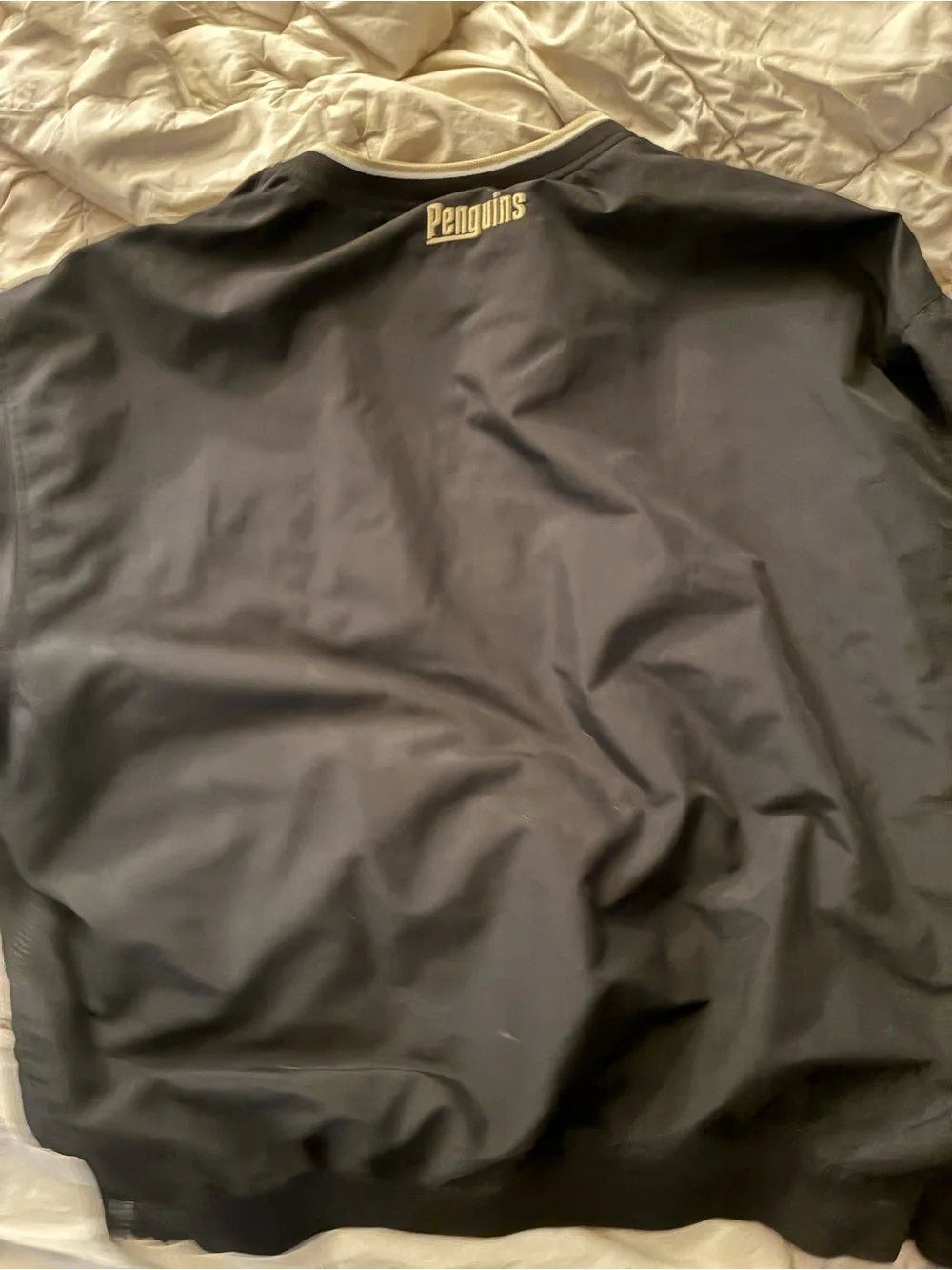 Nike Black & Cream Pittsburgh Penguins Pullover Jacket